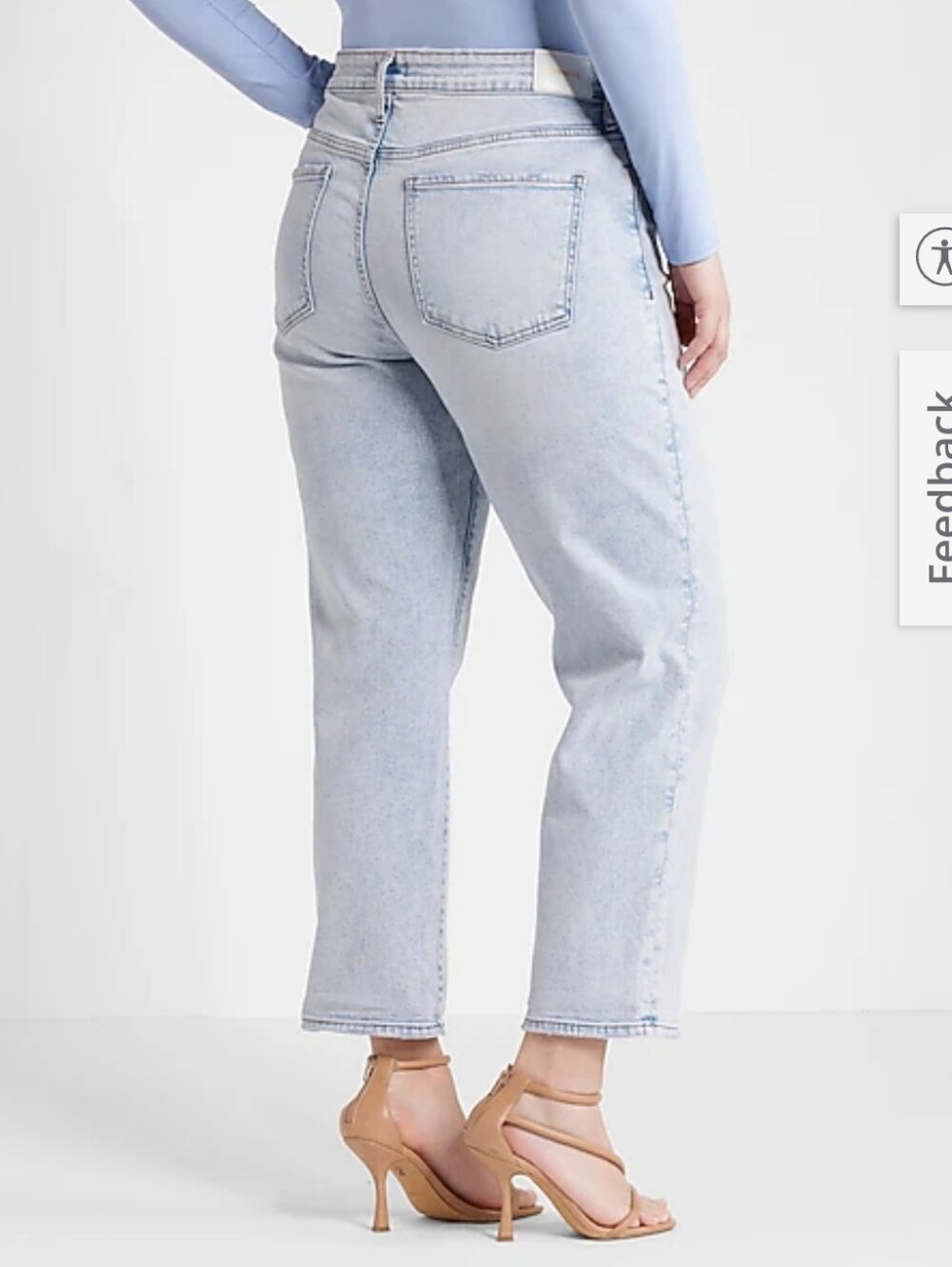 Express Boyfriend Mid Rise Jeans Size 10 R - Picture 6 of 9